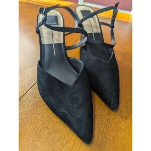 Dolce Vita Mara Heels Onyx Suede Size 10 Black